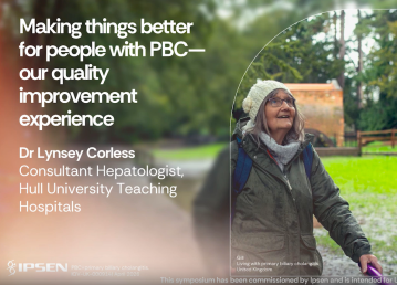 Making things better for people with PBC – Dr Lynsey Corless